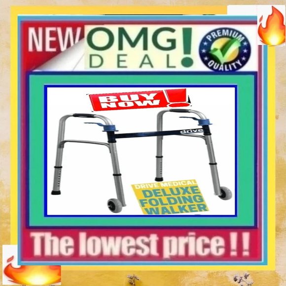 ✅🚨🆕🔴🌸S🌸A🌸L🌸E🌸⭐️🔴📢DRIVE MEDICAL Trigger FOLDING WALKER🟢💸BUY NOW❗️💸🟢 - Picture 5 of 16